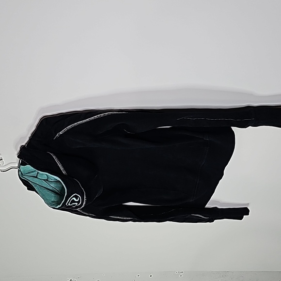 LULULEMON black and green size 6 scuba zip up hoodie - Picture 5 of 7